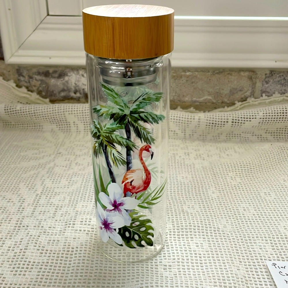 Umami Glass Water Bottle with Tea Infuser